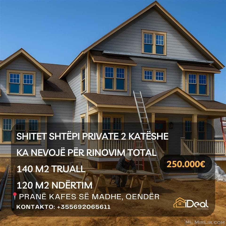 🔥 Shitet Shtëpi Private Pranë “Kafes Së Madhe“, Shkodër! 🔥