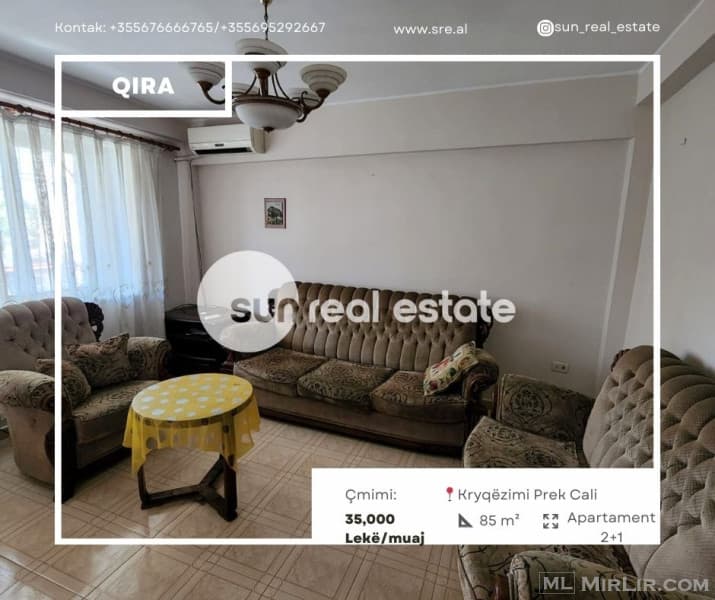 JEPET ME QIRA APARTAMENT 2+1, KRYQEZIMI PREK CALIT, SHKODER